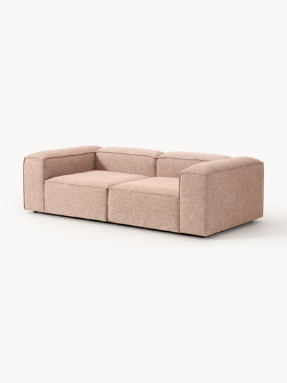 Modulares Sofa Lennon (3-Sitzer) aus Leinen-Mix