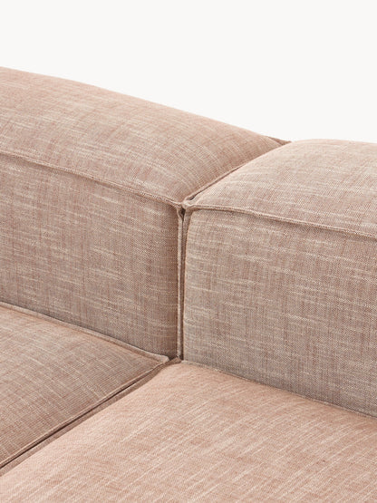 Modulares Sofa Lennon (3-Sitzer) aus Leinen-Mix