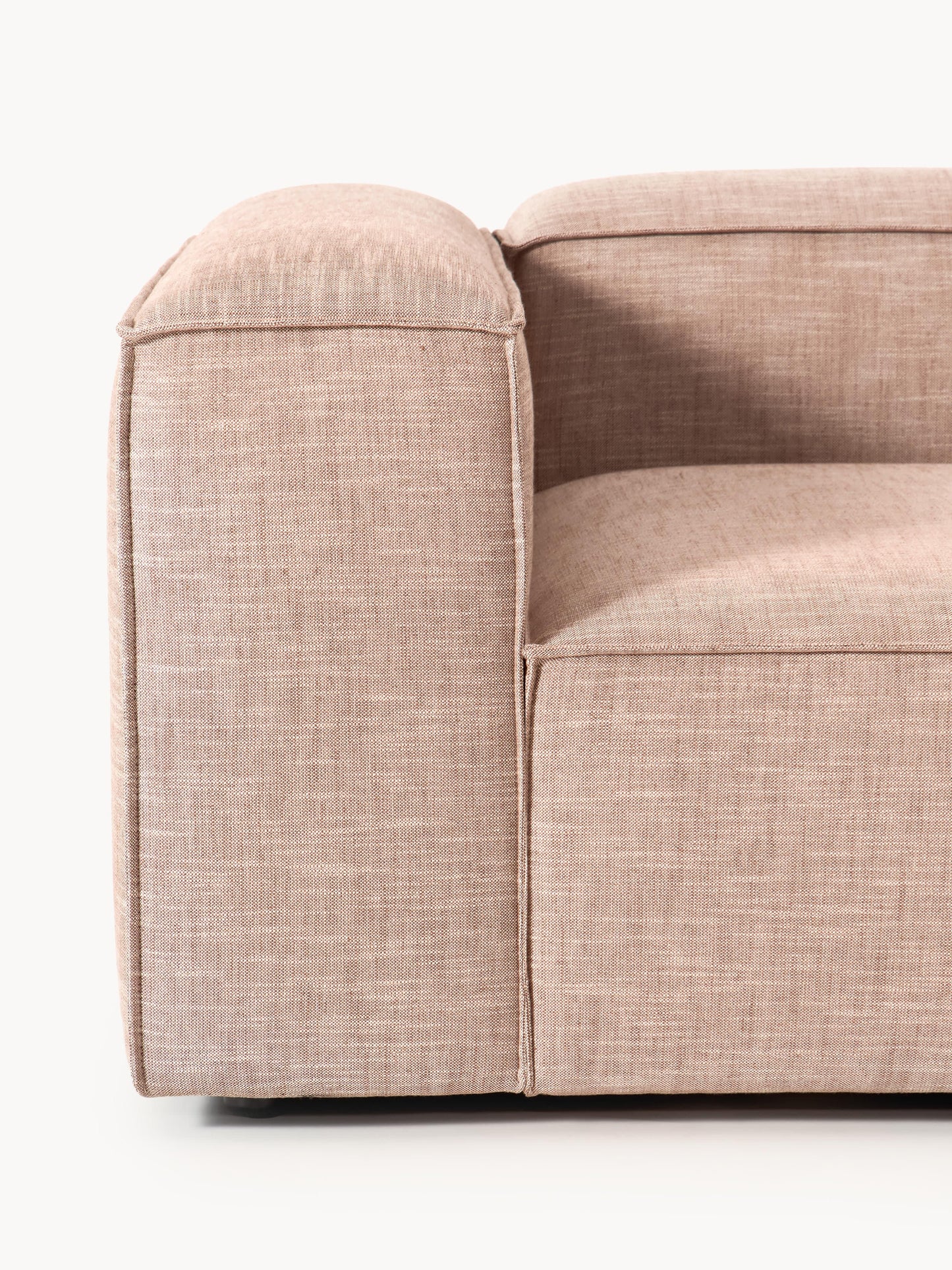 Modulares Sofa Lennon (3-Sitzer) aus Leinen-Mix