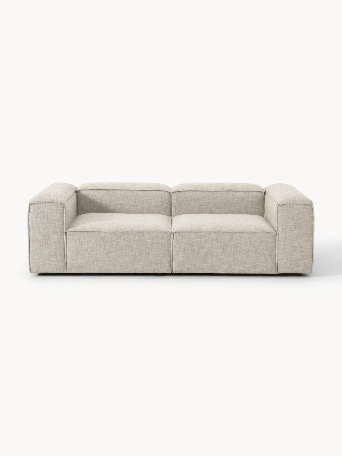 Galeriebild 1 - Modulares Sofa Lennon (3-Sitzer) aus Leinen-Mix