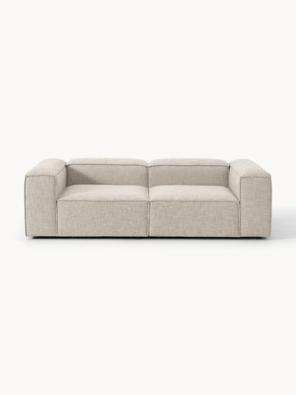Galeriebild 1 - Modulares Sofa Lennon (3-Sitzer) aus Leinen-Mix