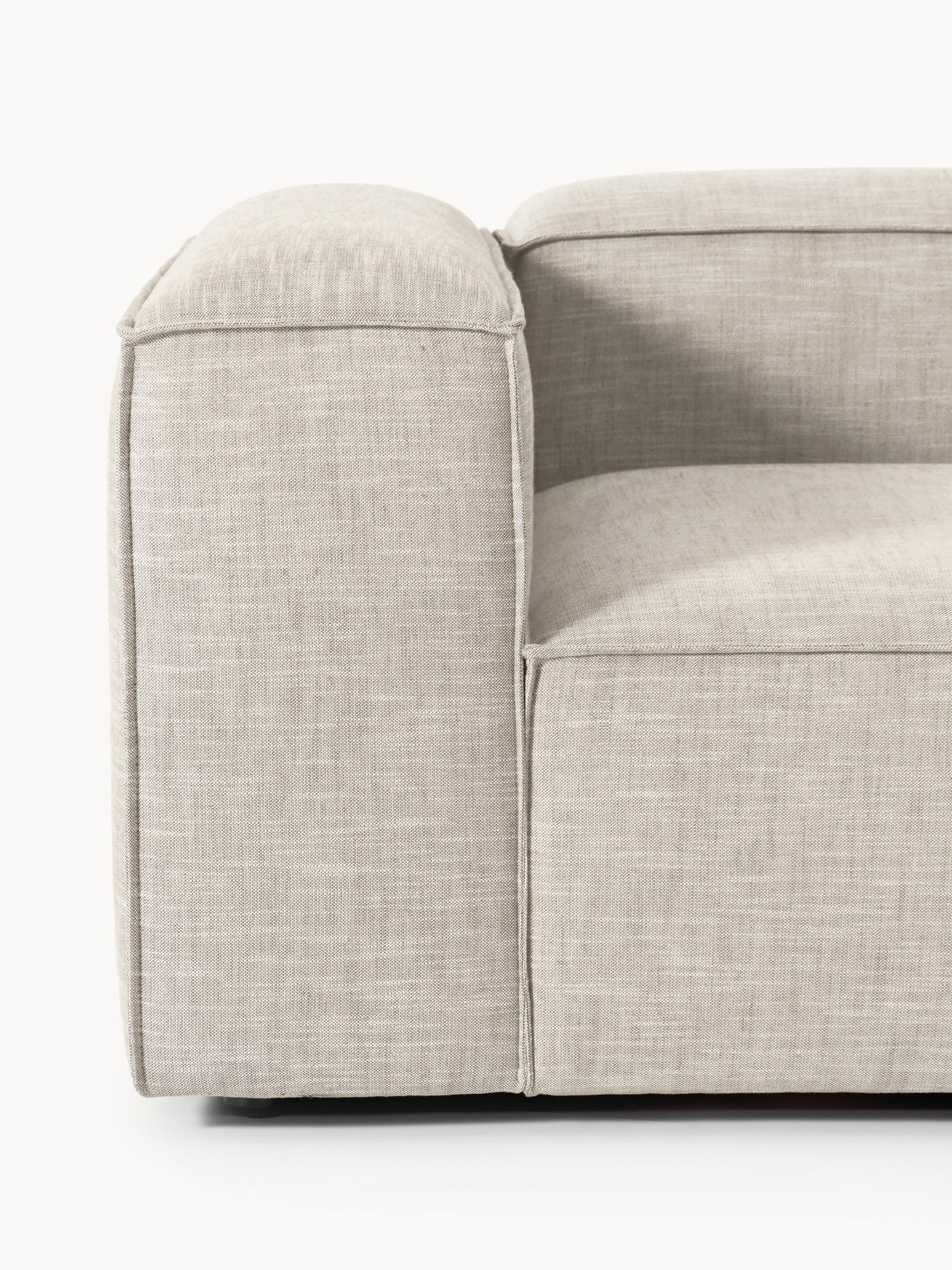 Modulares Sofa Lennon (3-Sitzer) aus Leinen-Mix