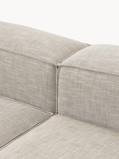 Modulares Sofa Lennon (3-Sitzer) aus Leinen-Mix