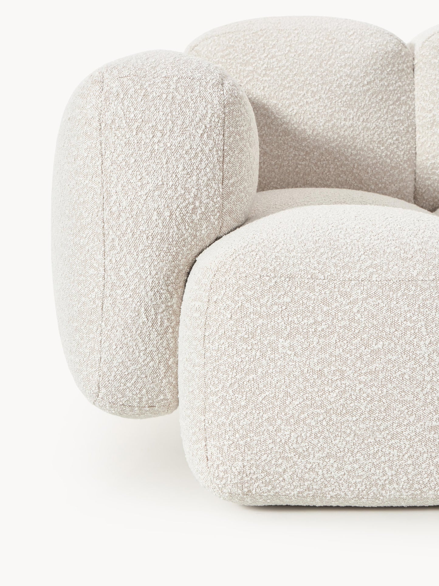 Modulares Sofa Tayla (3-Sitzer) aus Bouclé