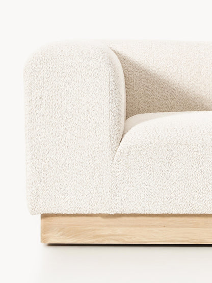 Modulares Sofa Natalie (3-Sitzer) aus Teddy-Bouclé