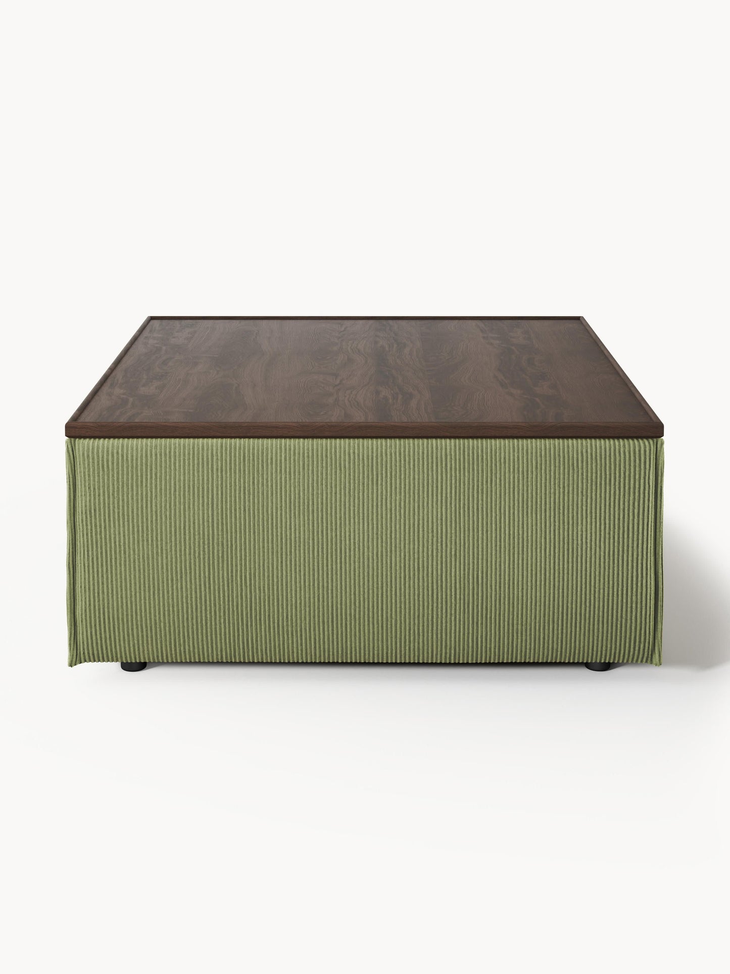 Sofa-Hocker Lennon aus Cord mit Stauraum