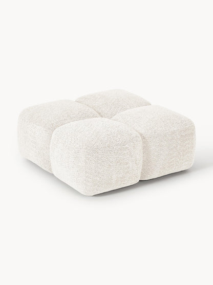 Sofa-Hocker Tayla aus Teddy-Bouclé