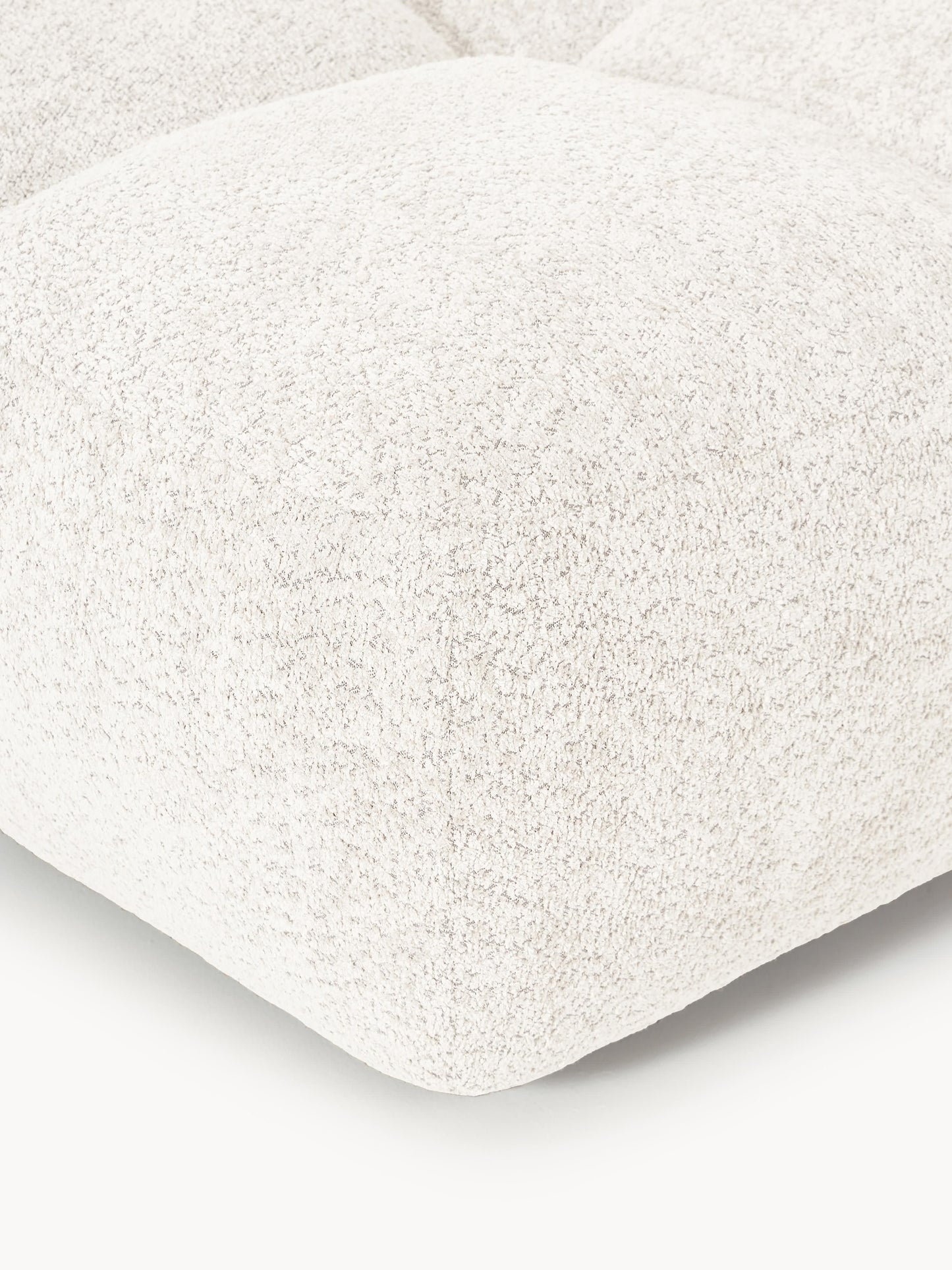 Sofa-Hocker Tayla aus Teddy-Bouclé