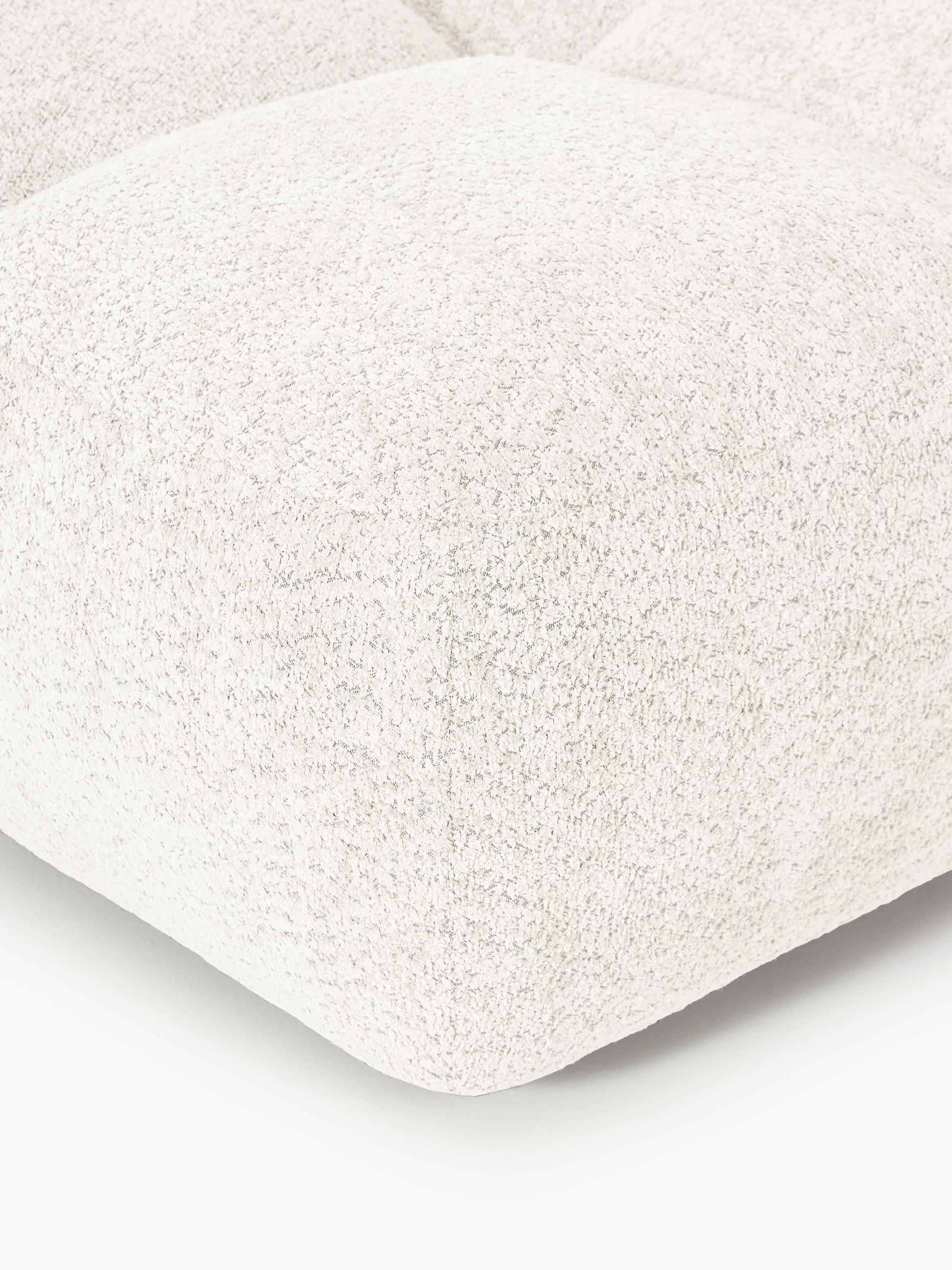 Sofa-Hocker Tayla aus Teddy-Bouclé