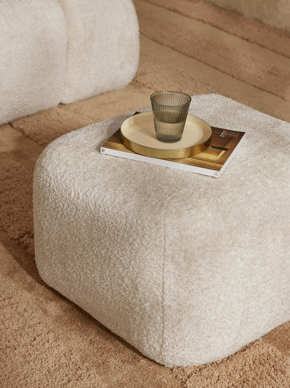 Sofa-Hocker Wolke aus Teddy-Bouclé