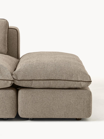 Modulares XL-Sofa Felix (3-Sitzer) mit Hocker