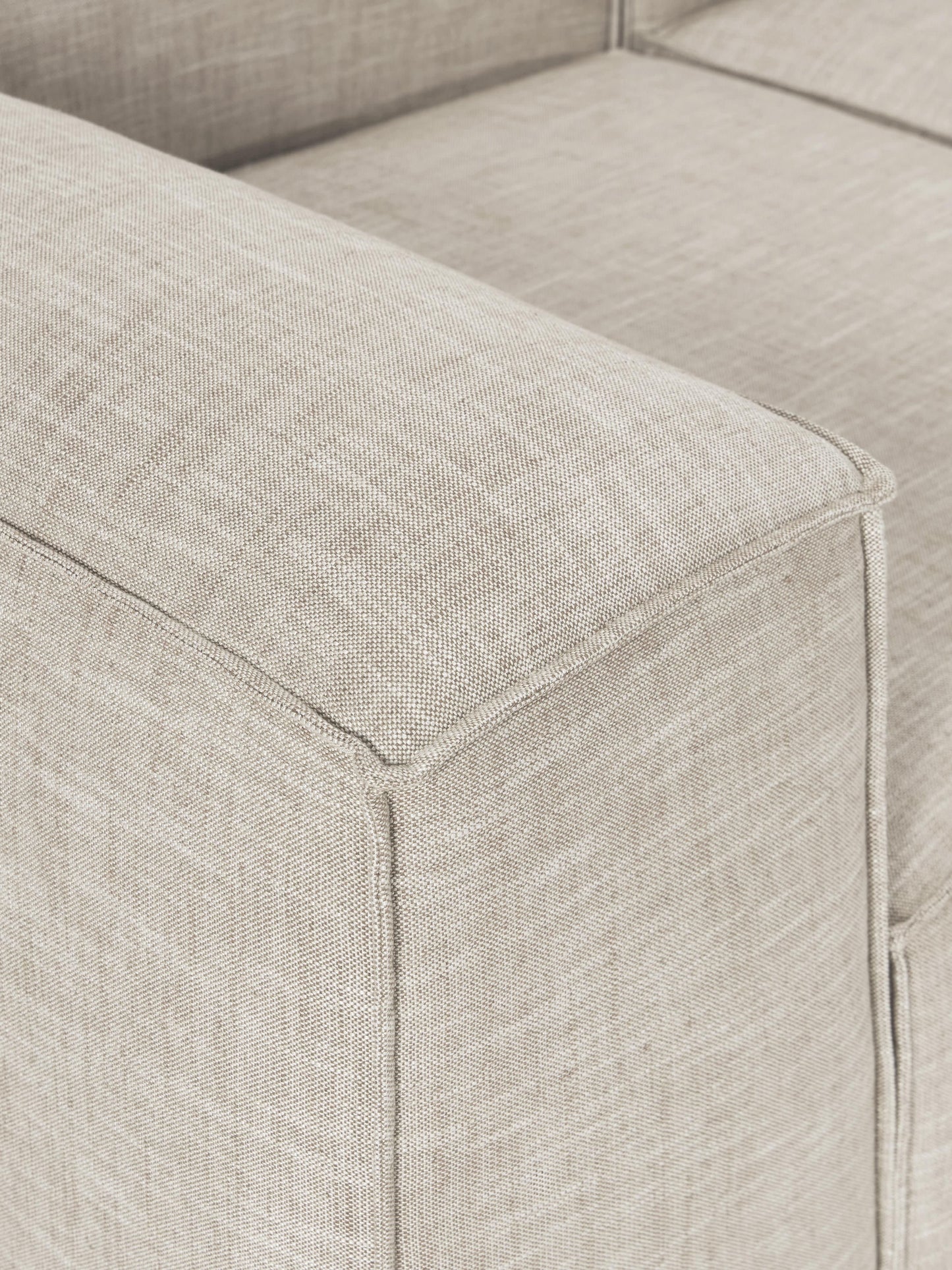 Modulares Sofa Lennon (4-Sitzer) aus Leinen-Mix