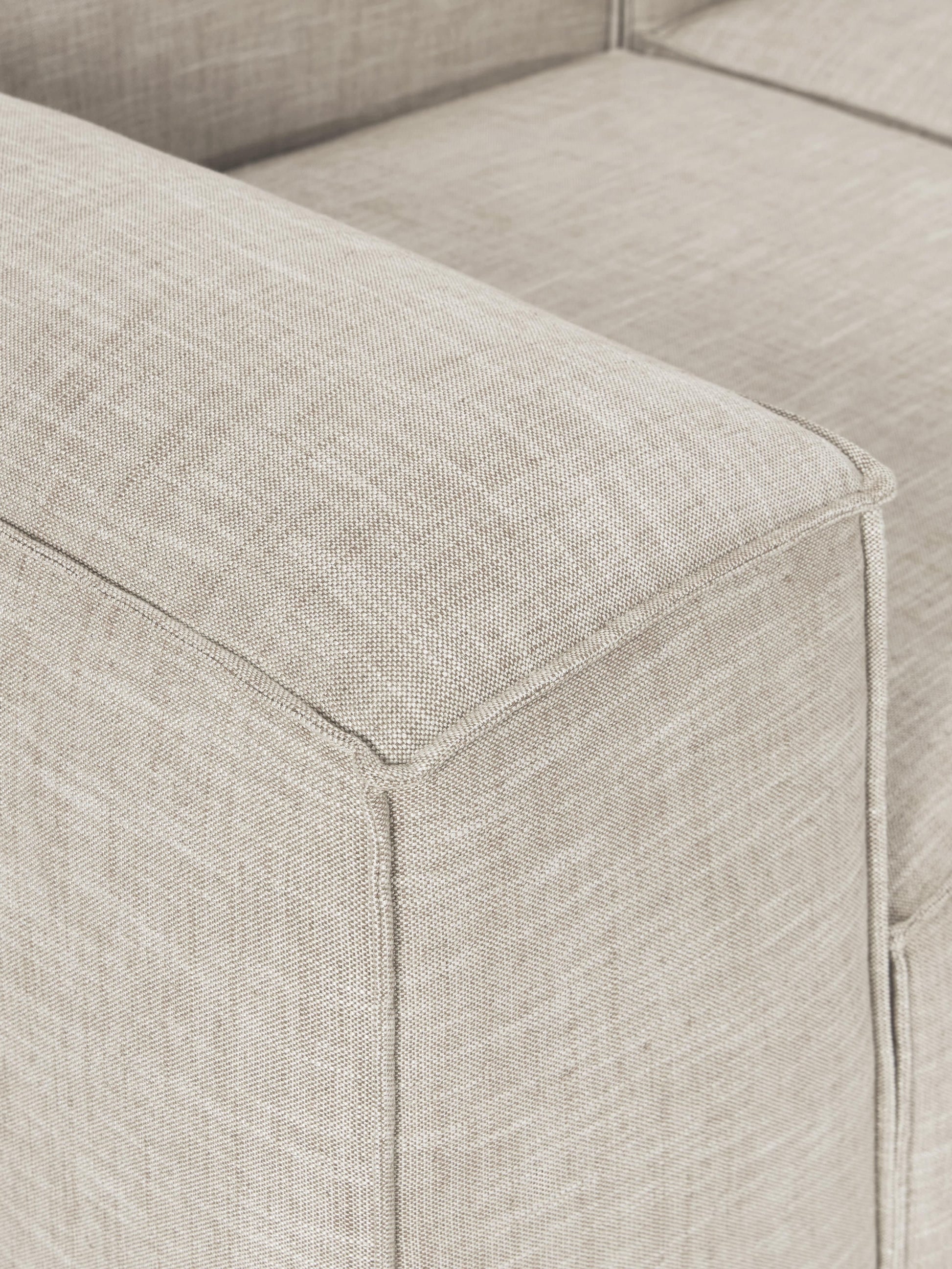 Modulares Sofa Lennon (4-Sitzer) aus Leinen-Mix
