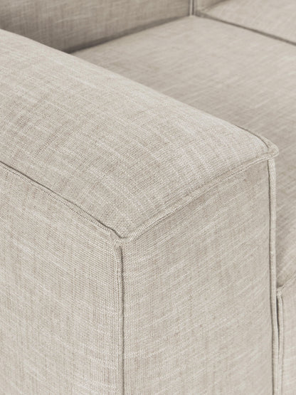 Modulares Sofa Lennon (4-Sitzer) aus Leinen-Mix