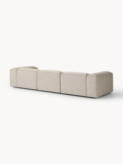 Modulares Sofa Lennon (4-Sitzer) aus Leinen-Mix