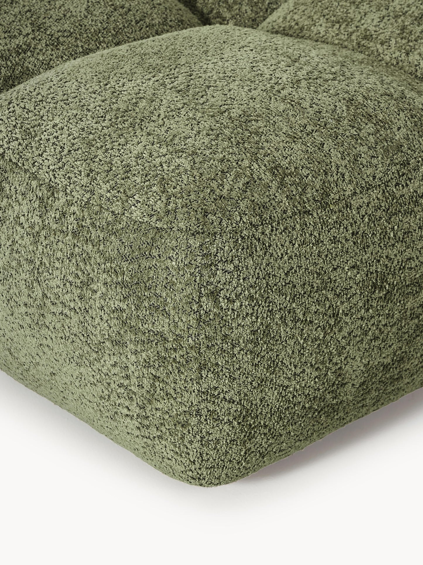 Sofa-Hocker Tayla aus Teddy-Bouclé
