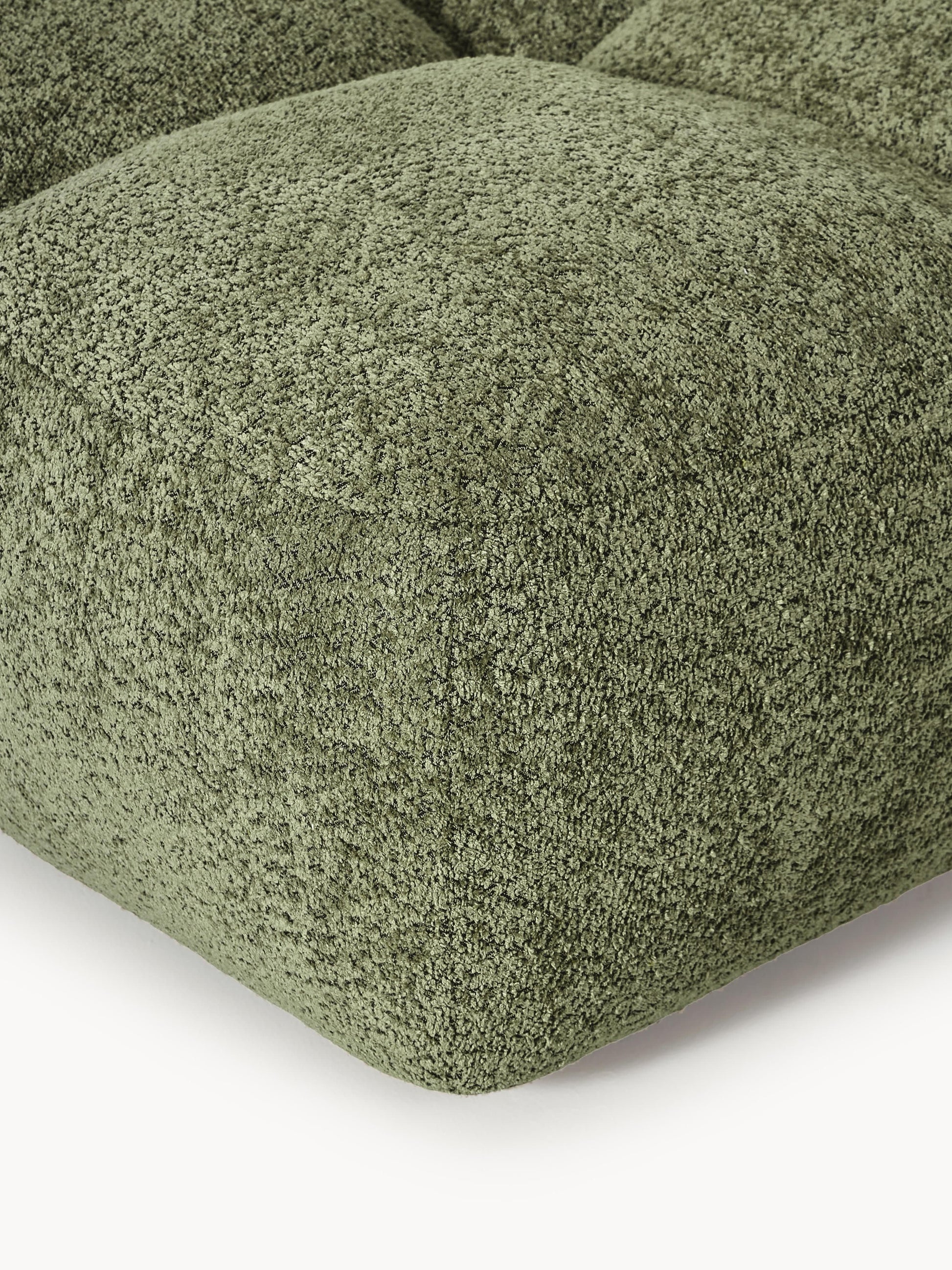 Sofa-Hocker Tayla aus Teddy-Bouclé