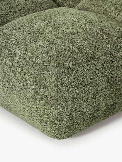 Sofa-Hocker Tayla aus Teddy-Bouclé