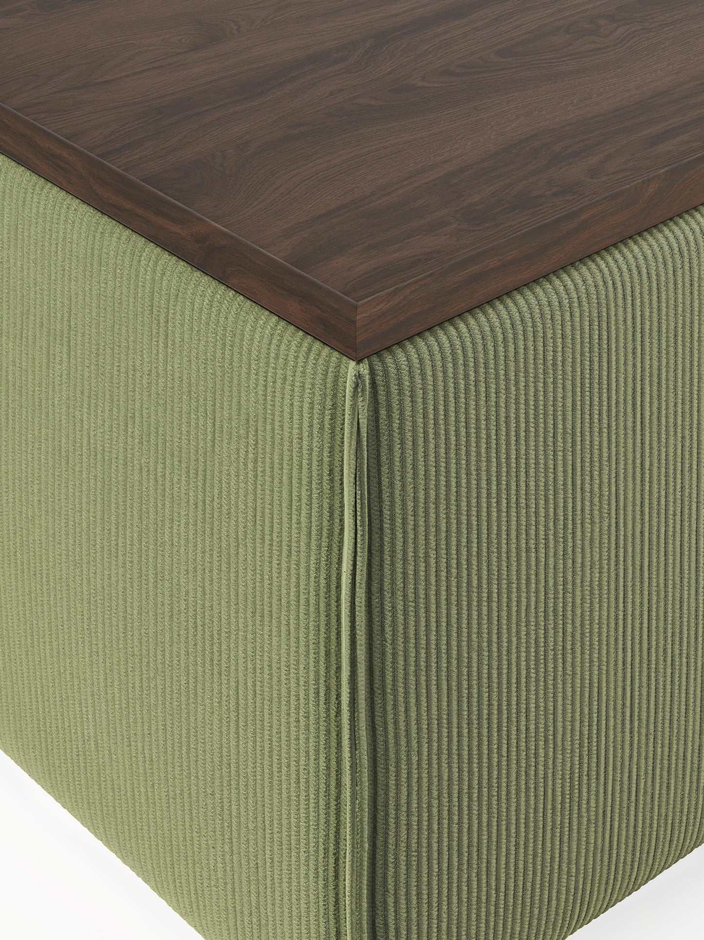 Sofa-Hocker Lennon aus Cord mit Stauraum
