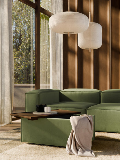 Sofa-Hocker Lennon aus Cord mit Stauraum