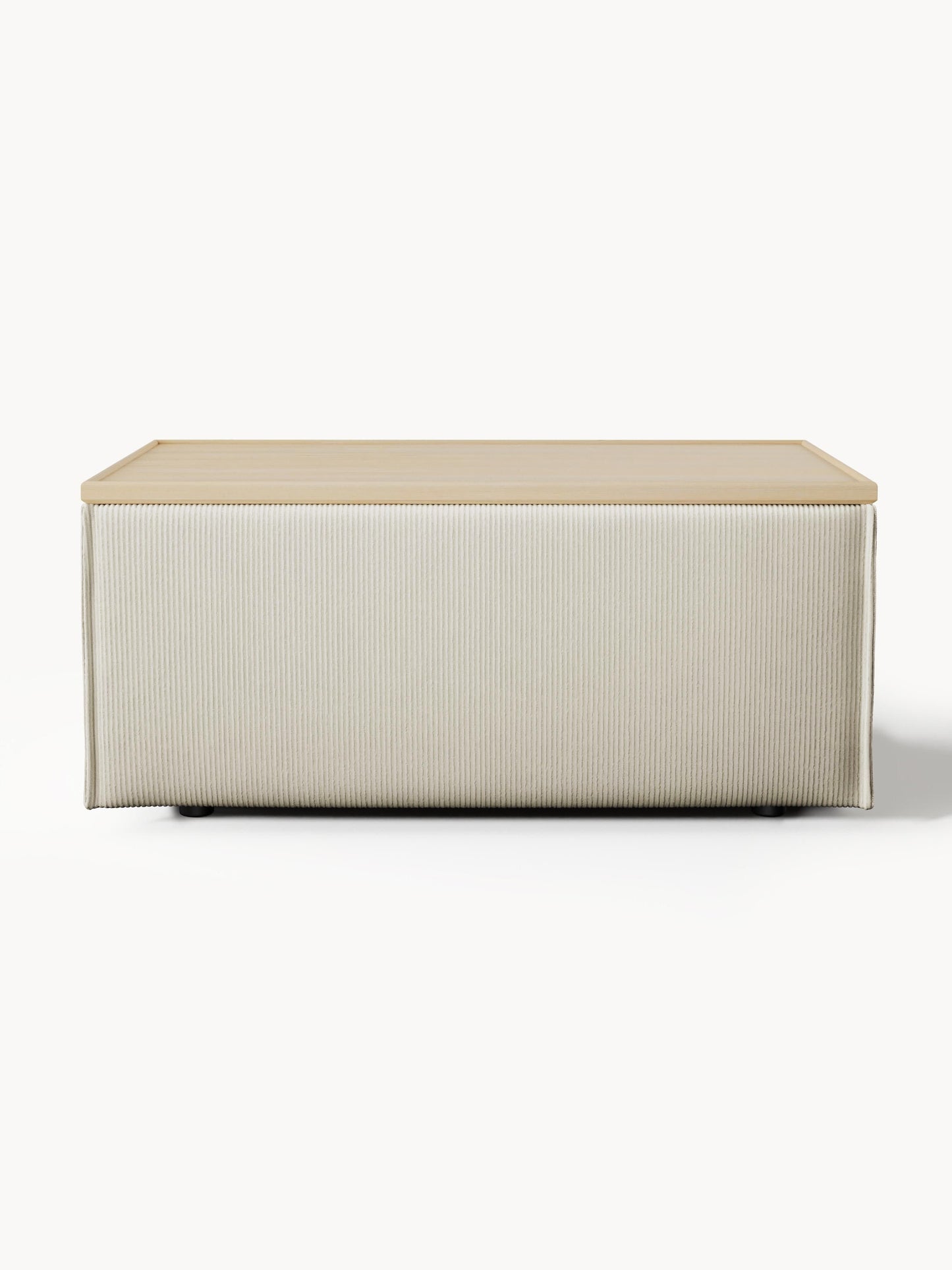 Sofa-Hocker Lennon aus Cord mit Stauraum