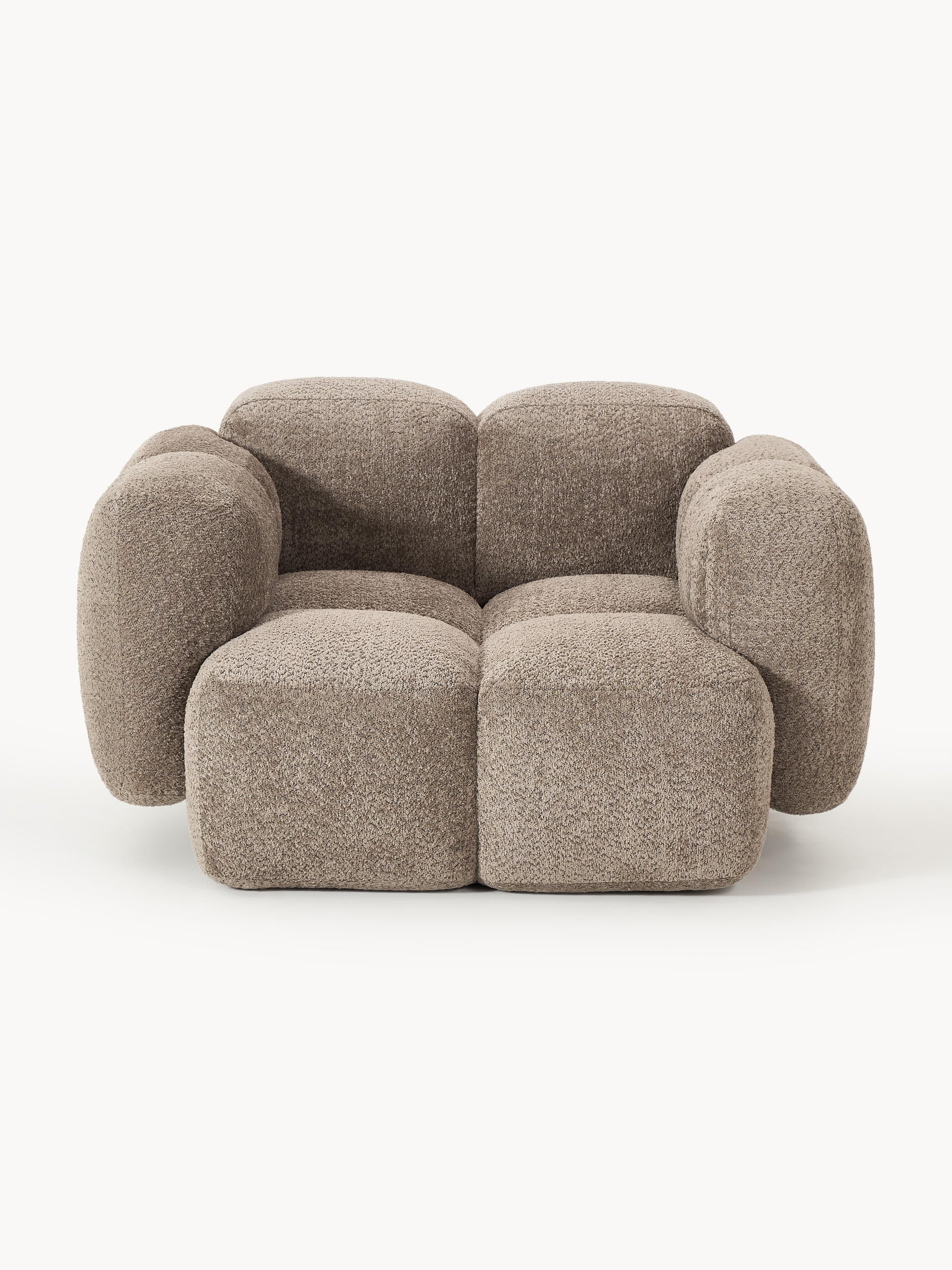 Loungesessel Tayla aus Teddy-Bouclé