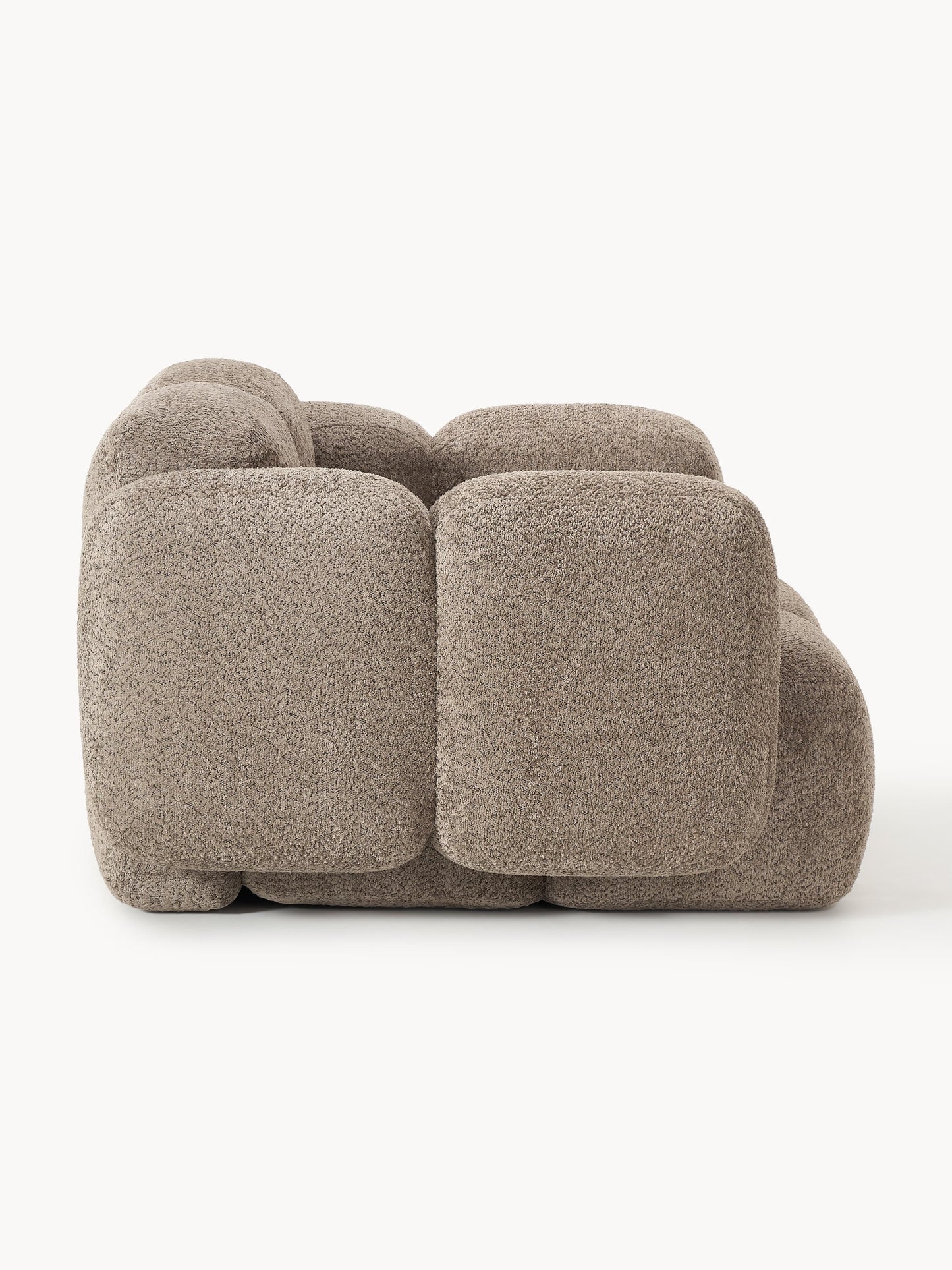 Loungesessel Tayla aus Teddy-Bouclé