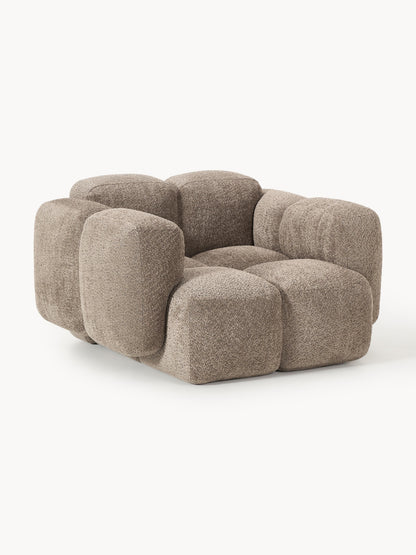 Galeriebild 1 - Loungesessel Tayla aus Teddy-Bouclé