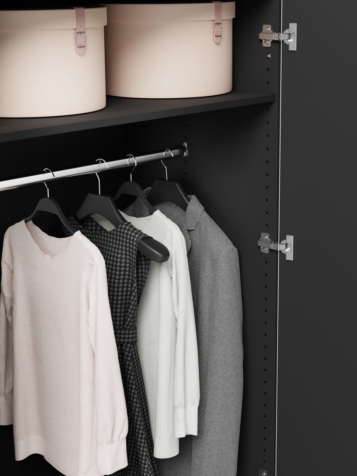 Modularer Drehtürenschrank Simone, 150 cm Breite, in verschiedenen Größen