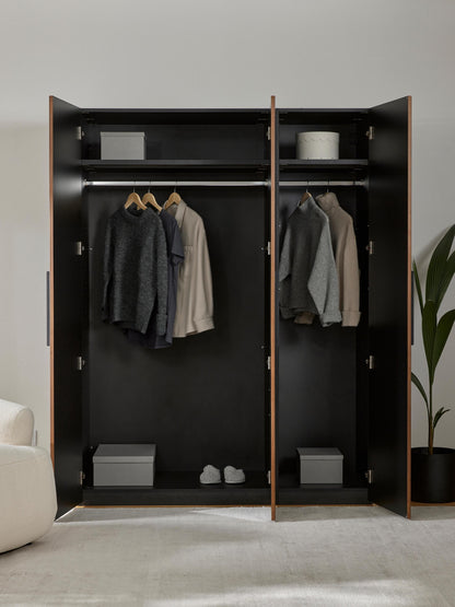 Modularer Drehtürenschrank Simone, 150 cm Breite, in verschiedenen Größen