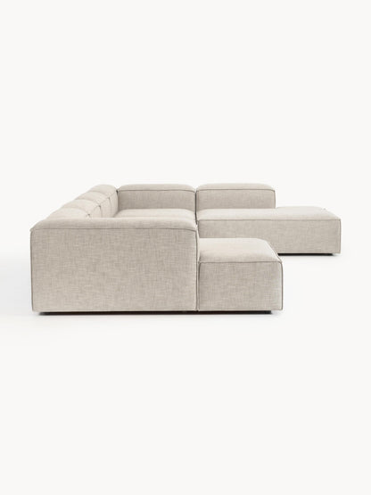 Modulares XL Sofa Lennon aus Leinen-Mix