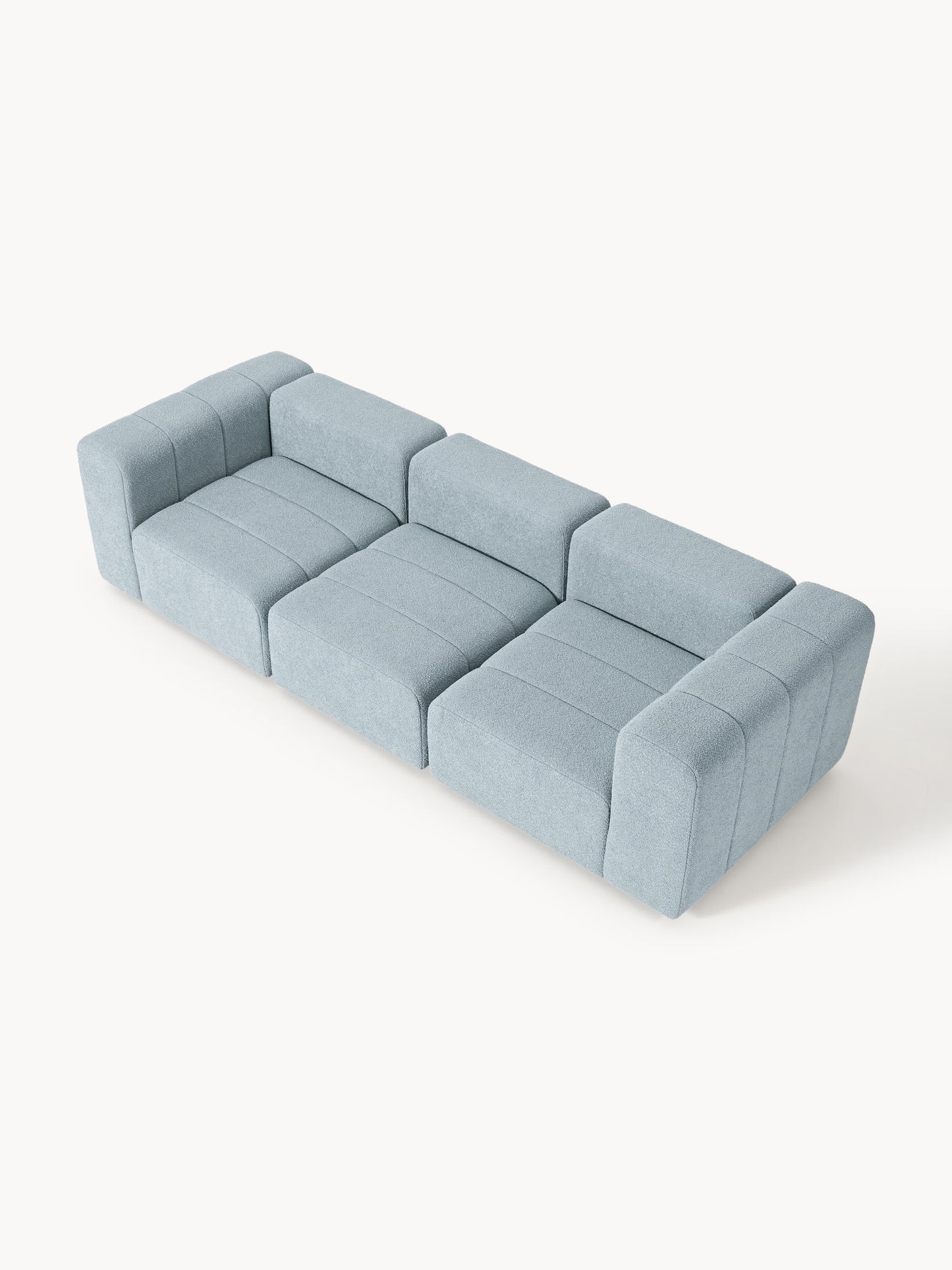 Modulares Bouclé-Sofa Lena (4-Sitzer)