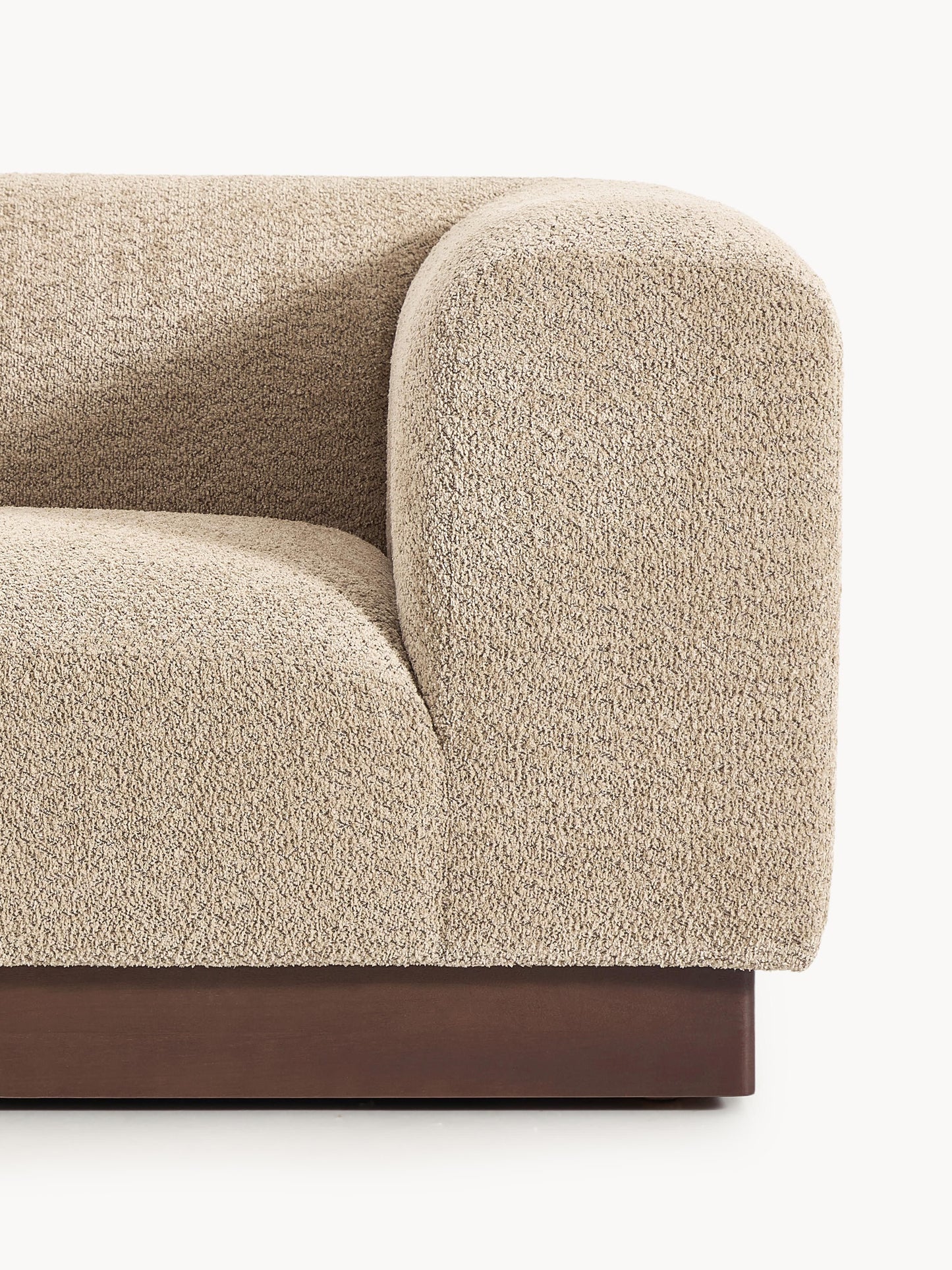Eckmodul Natalie aus Teddy-Bouclé