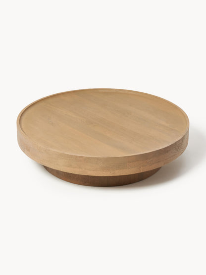 Runder XL Couchtisch Benno aus Mangoholz