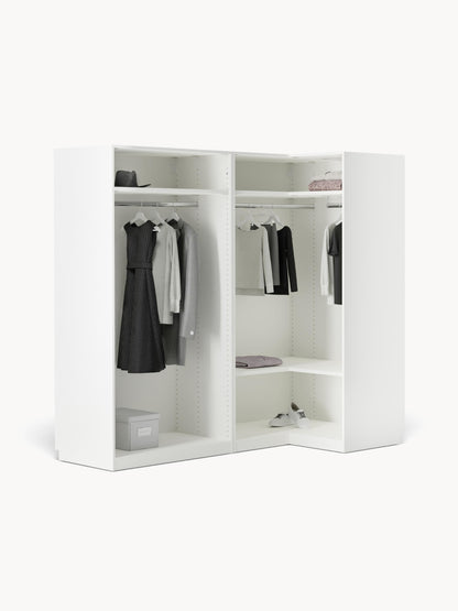 Modularer Eck-Kleiderschrank Simone, 215 cm Breite, in verschiedenen Größen