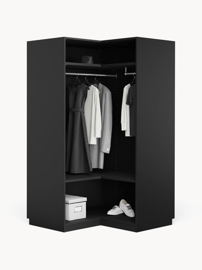 Modularer Eck-Kleiderschrank Simone, 115 cm Breite