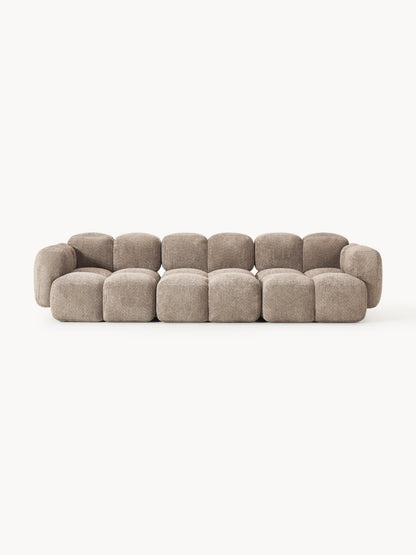 Galeriebild 1 - Modulares Sofa Tayla (4-Sitzer) aus Teddy-Bouclé