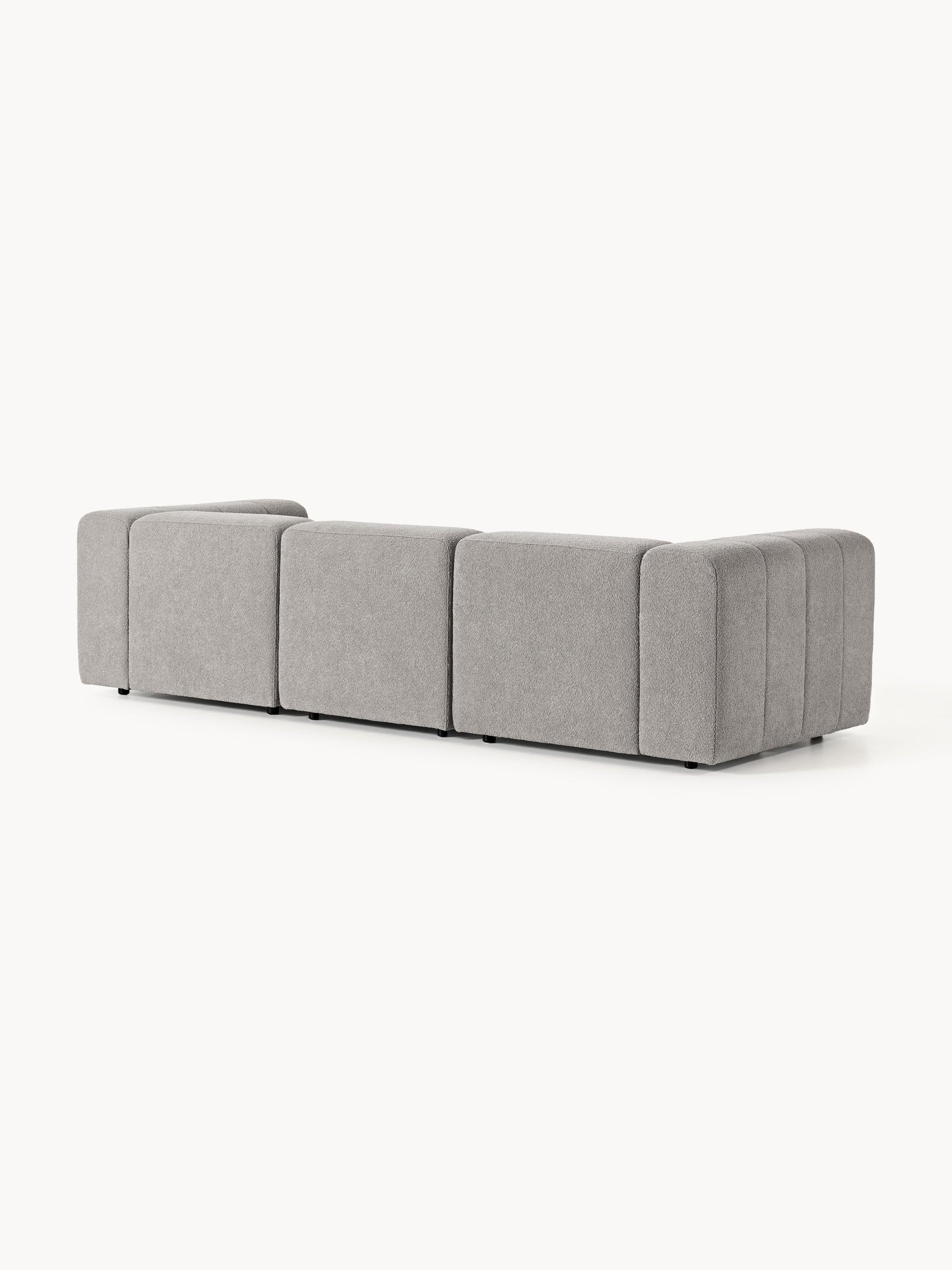 Modulares Bouclé-Sofa Lena (4-Sitzer)