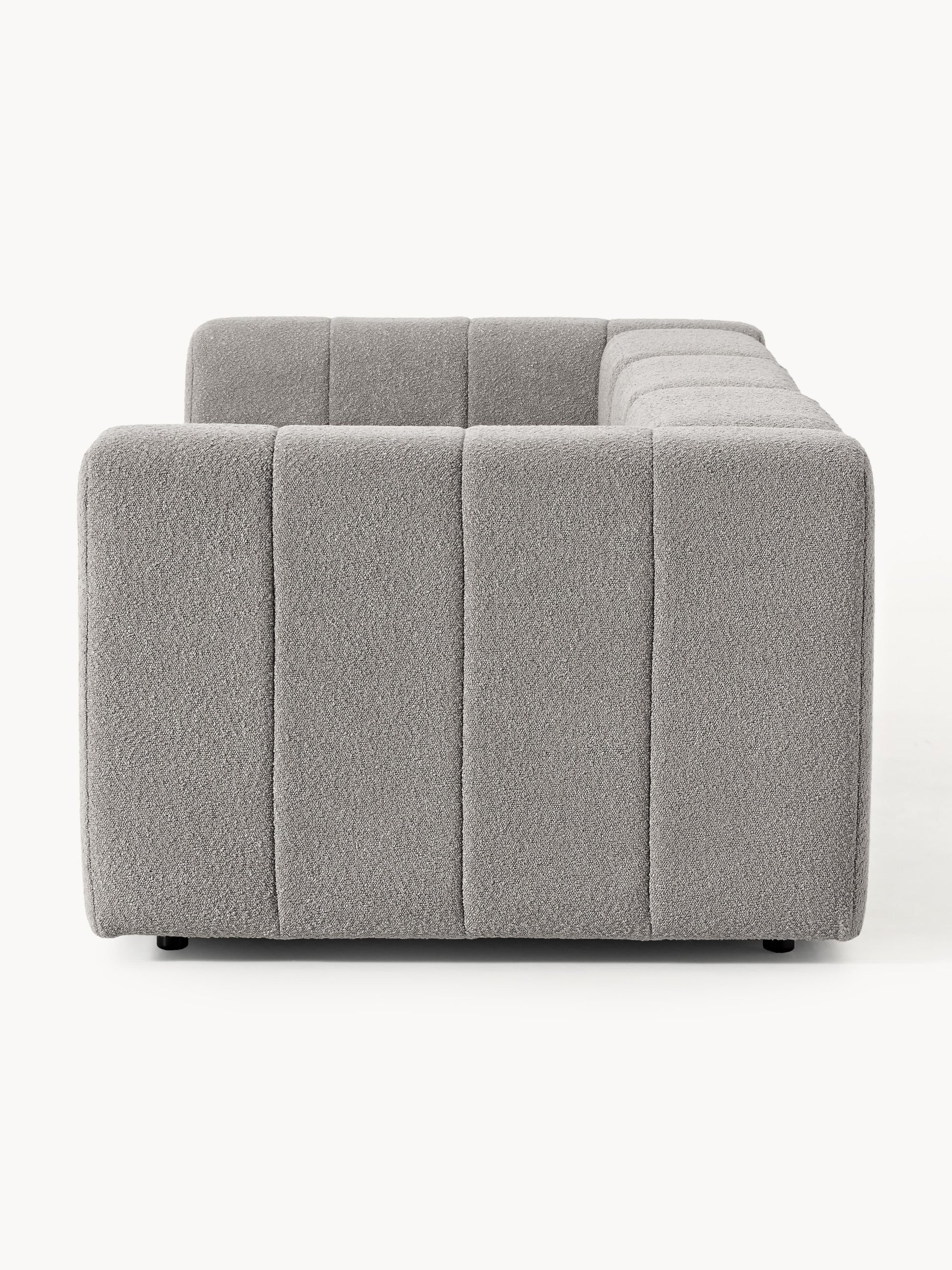 Modulares Bouclé-Sofa Lena (4-Sitzer)