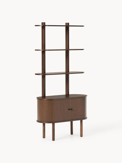 Galeriebild 1 - Schmales Regal Calary mit geriffelter Front