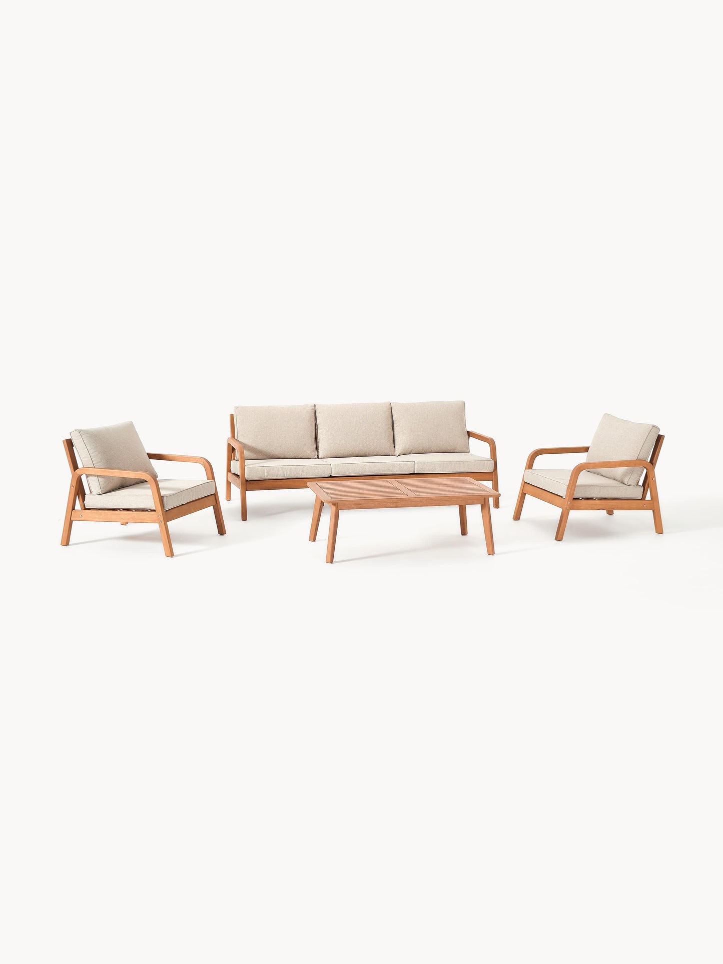 Galeriebild 1 - Garten-Lounge-Set Bergen aus Eukalyptusholz