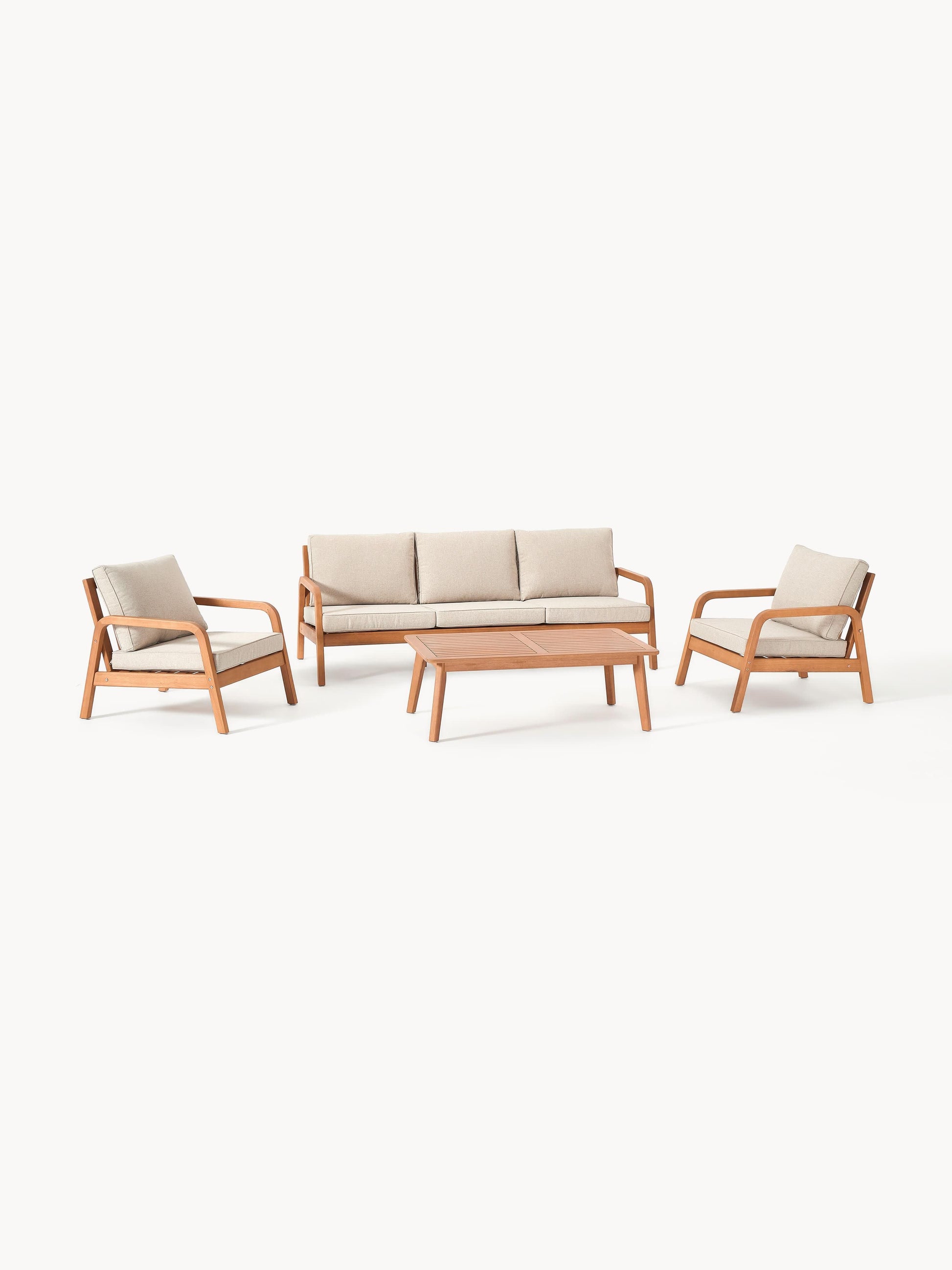Galeriebild 1 - Garten-Lounge-Set Bergen aus Eukalyptusholz