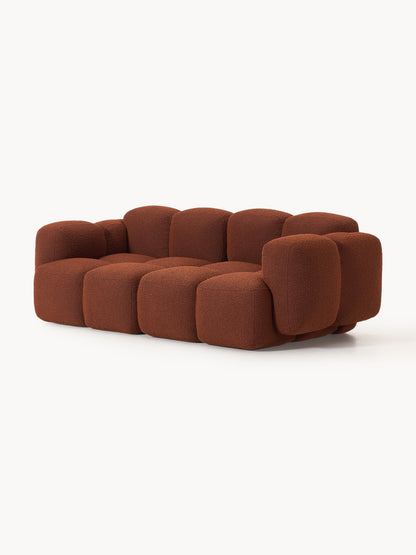 Modulares Sofa Tayla (3-Sitzer) aus Bouclé