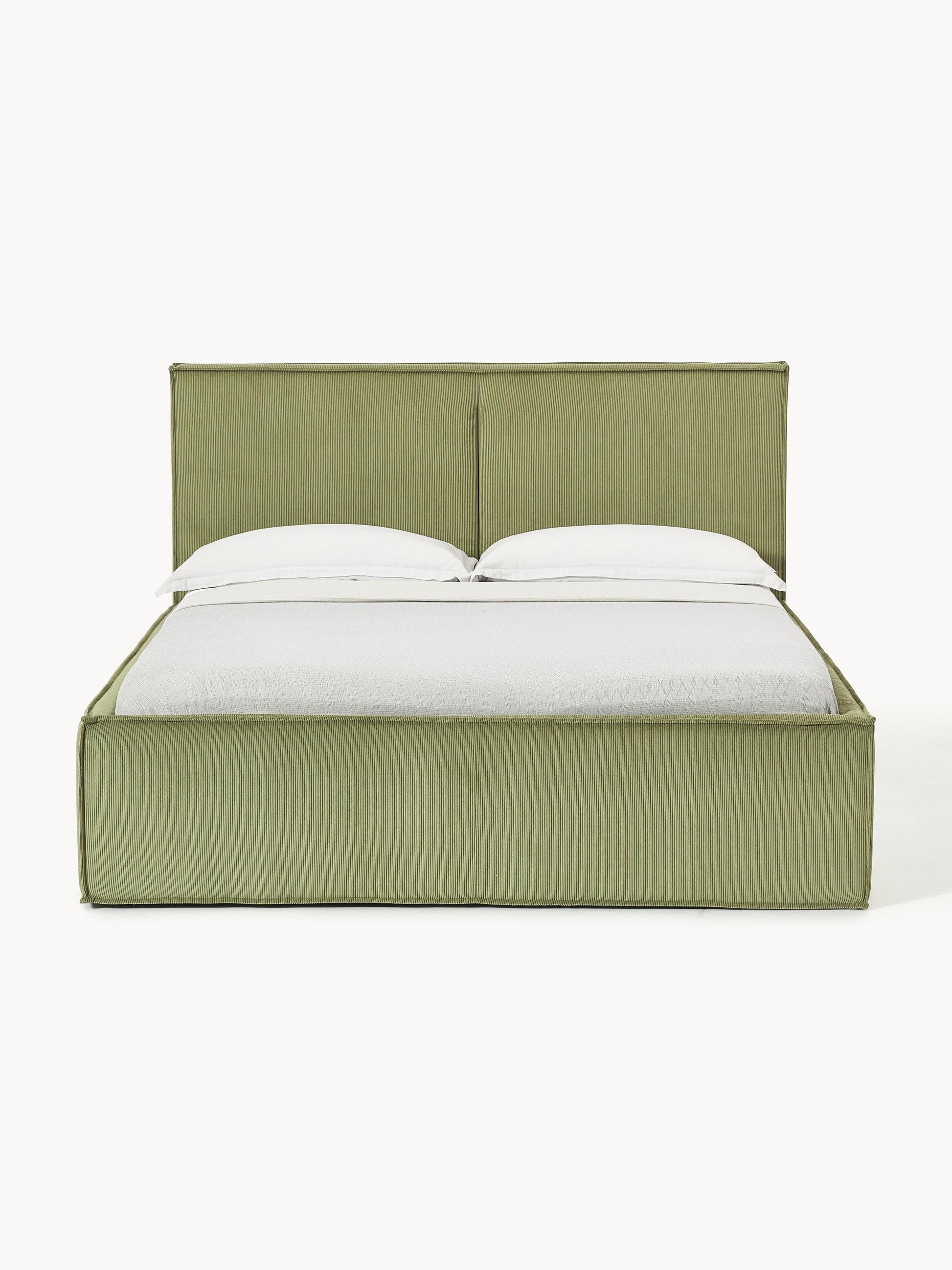 Cord-Polsterbett Dream mit Stauraum
