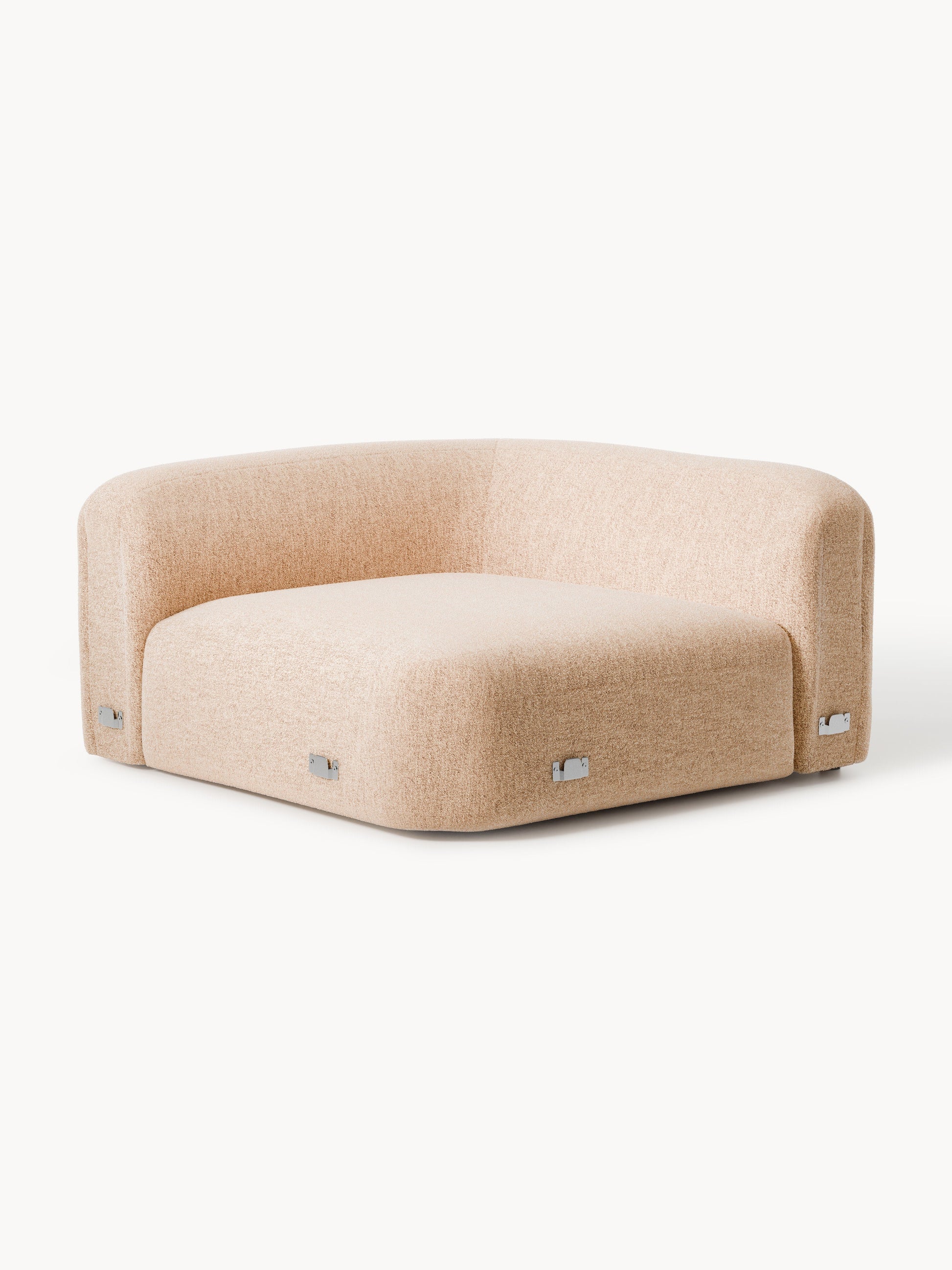 Galeriebild 1 - Rundes Bouclé-Eckmodul Wolke