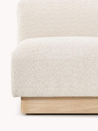 Sofa Natalie (2-Sitzer) aus Teddy-Bouclé