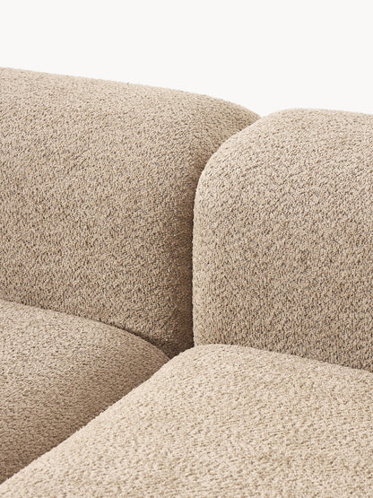Modulares Sofa Natalie (3-Sitzer) aus Teddy-Bouclé