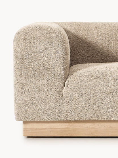 Modulares Sofa Natalie (3-Sitzer) aus Teddy-Bouclé
