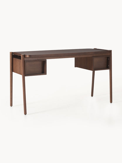 Holz-Schreibtisch Libby mit Schubladen