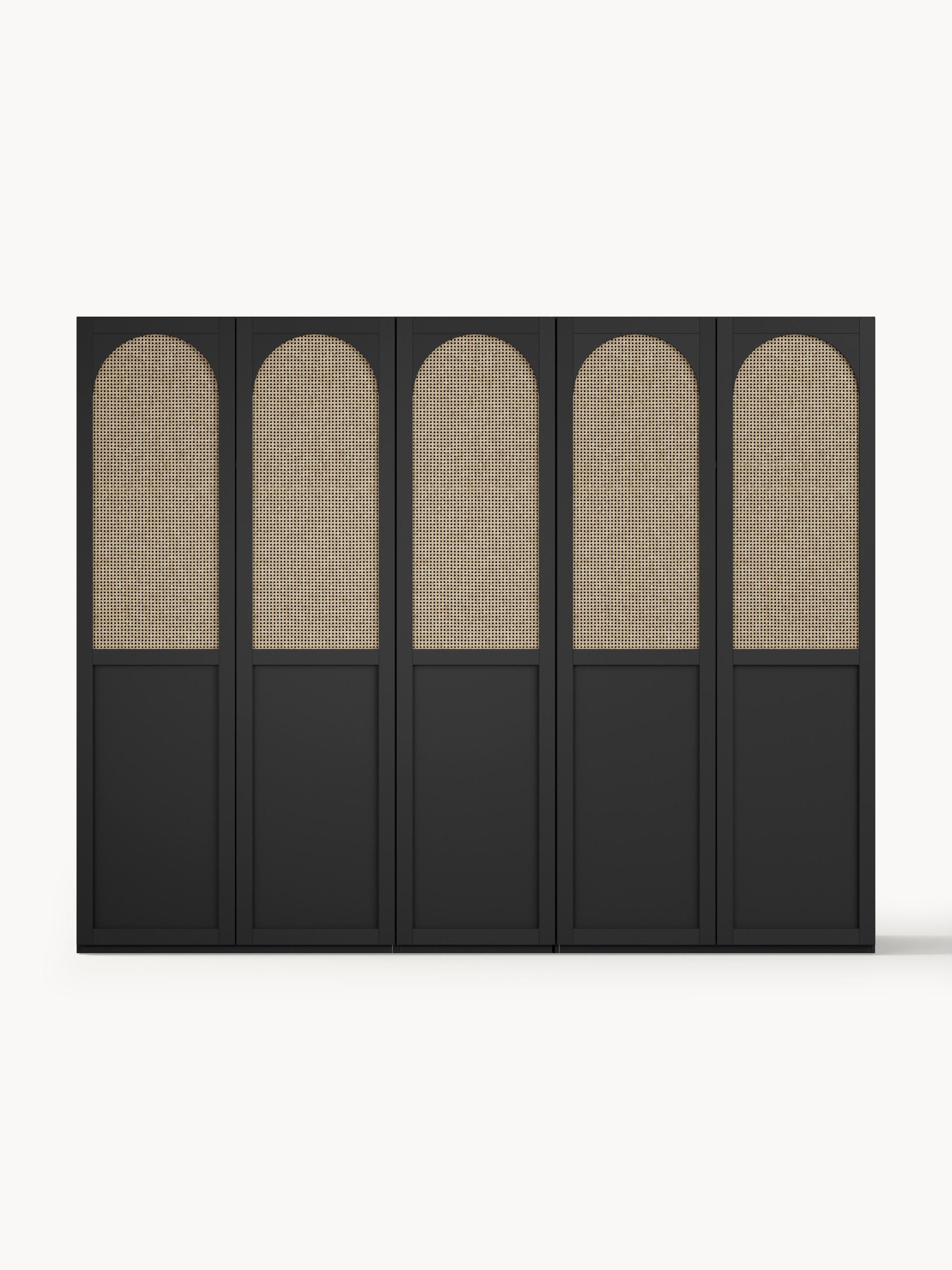 Modularer Drehtürenschrank Jeanne, 250 cm Breite, in verschiedenen Größen